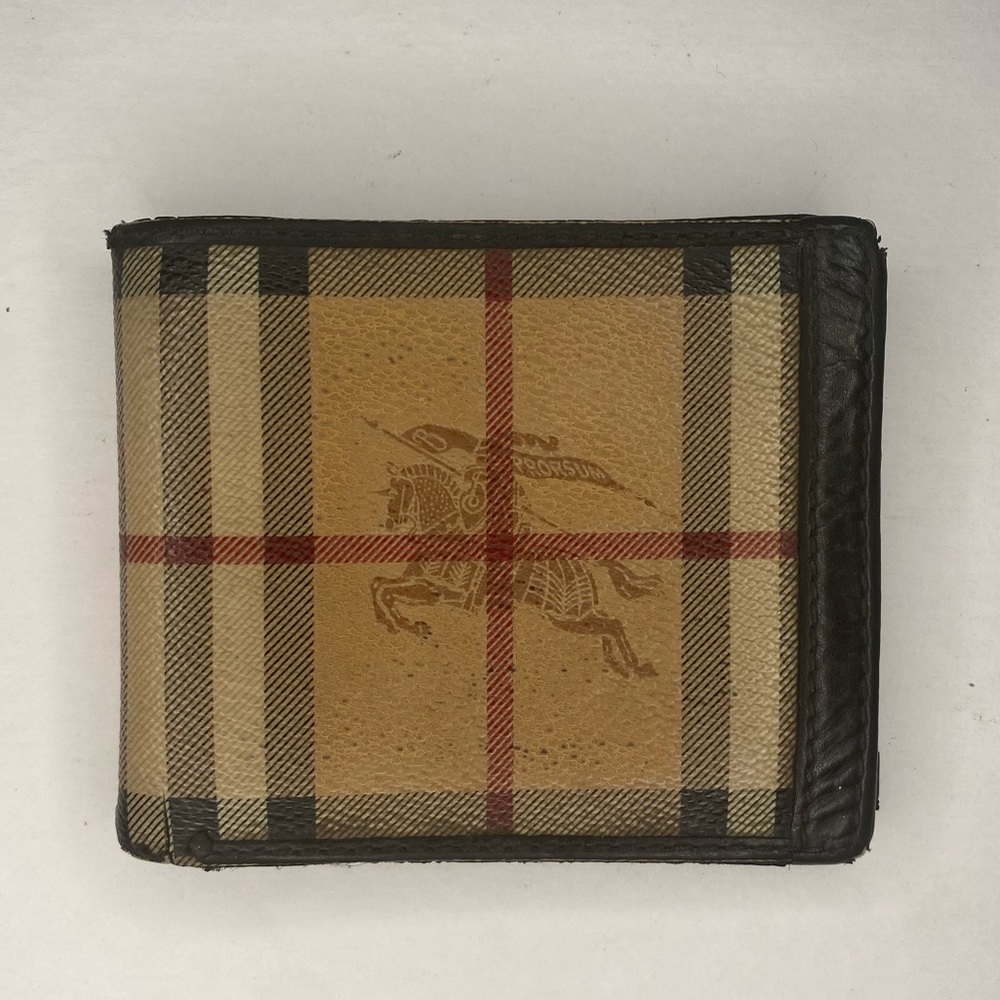 Burberry Men's Bifold Leather Wallet Made In Italy